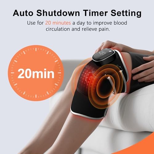 Heated Red Light Therapy Knee Massager
