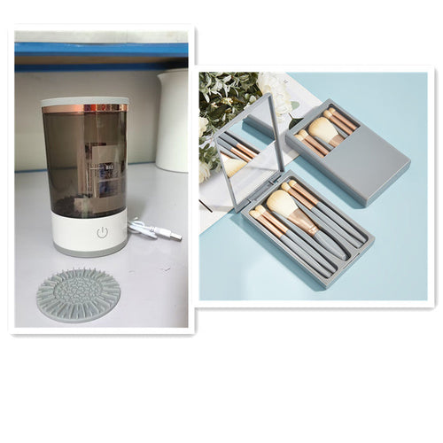 Women Eye Shadow Brush Cleaning Tool Portable Electric Makeup Brush