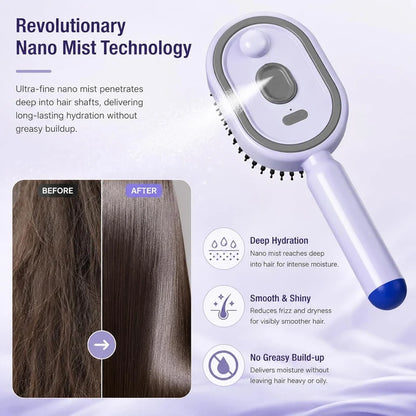Elysse Beauty Nano Mist Hydrating Hair Brush™