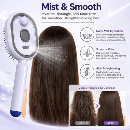Elysse Beauty Nano Mist Hydrating Hair Brush™
