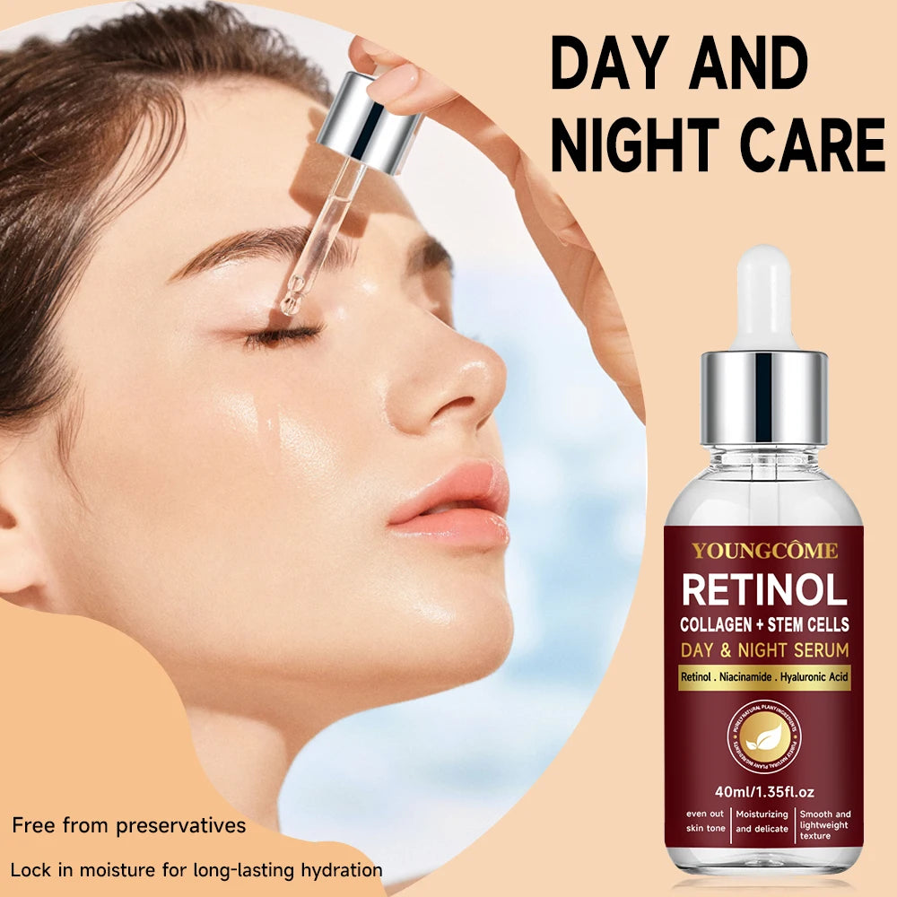 Retinol Day Night Moisturizer Neck and face set night cream Collagen