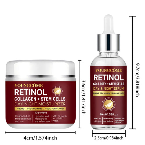 Retinol Day Night Moisturizer Neck and face set night cream Collagen