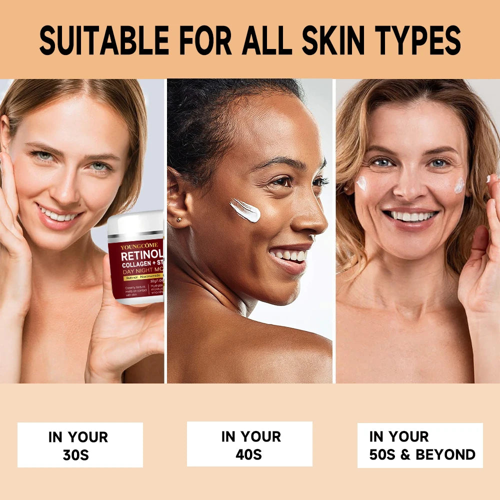 Retinol Day Night Moisturizer Neck and face set night cream Collagen