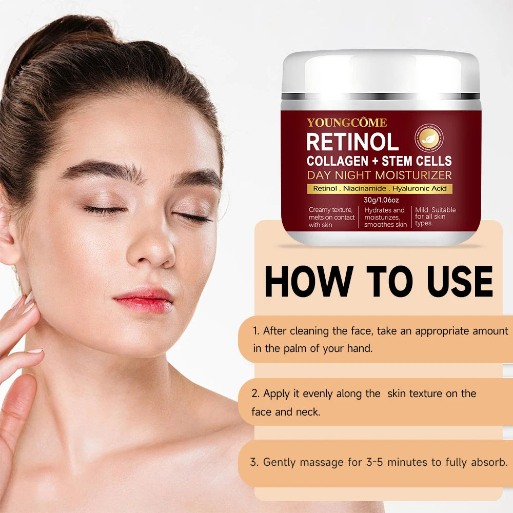 Retinol Day Night Moisturizer Neck and face set night cream Collagen