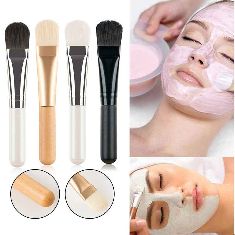Face Mask Brush Flat Soft Hair Facial Cleansing Skin Care Blender
