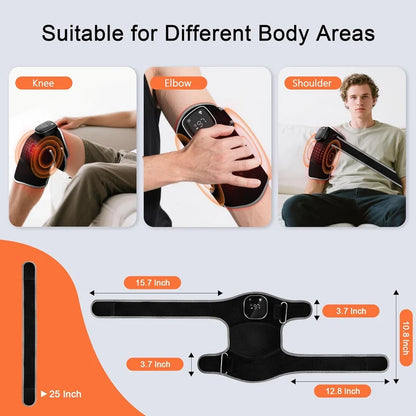 Heated Red Light Therapy Knee Massager