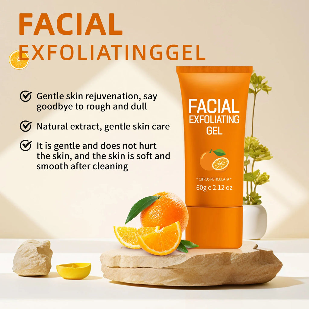 60g Orange Exfoliating Gel Dead Spot Remover Brighten Peeling Gentle