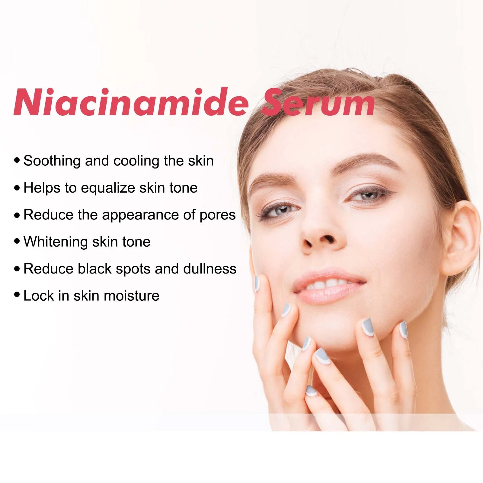 Peach 70% Niacinamide Facial Serum Fade Melanin Moisturzing Shrink