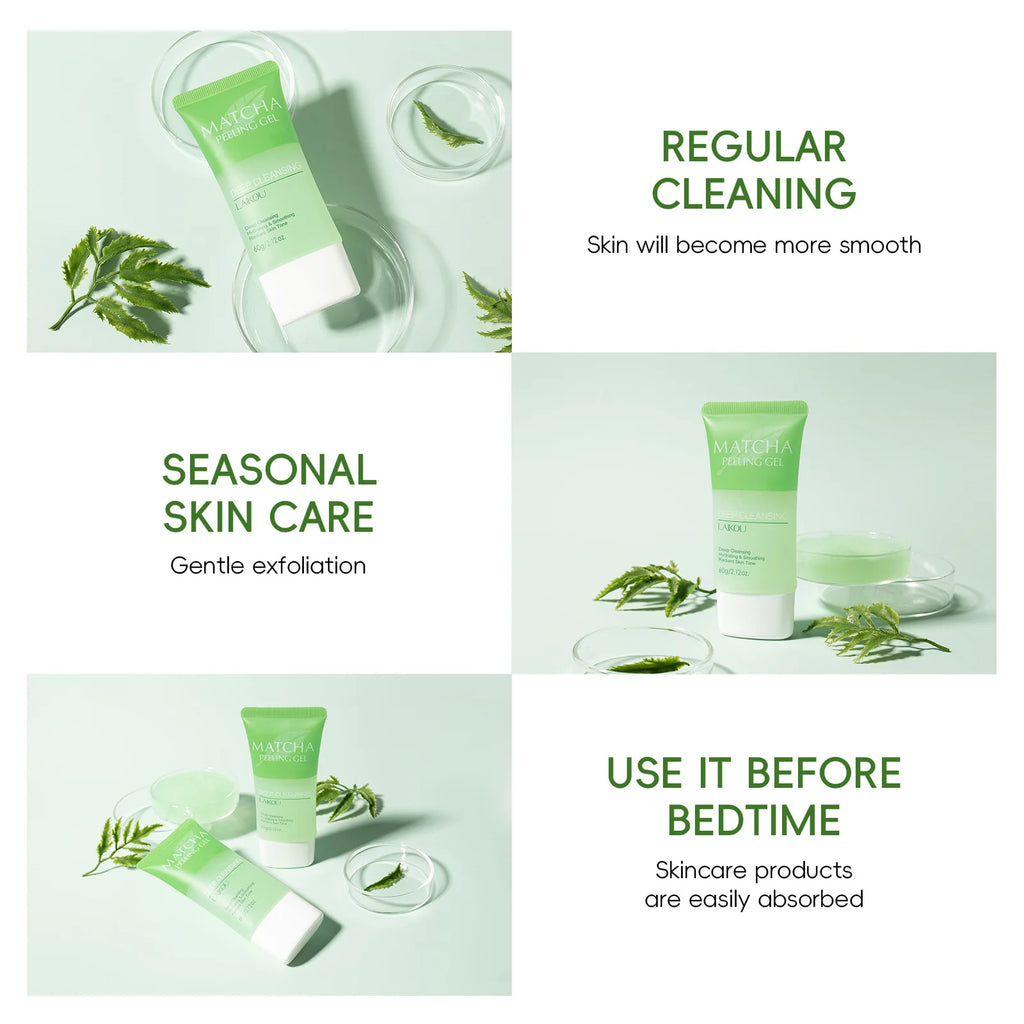 LAIKOU Matcha Exfoliating Exfoliate Peeling Gel Facial Scrub