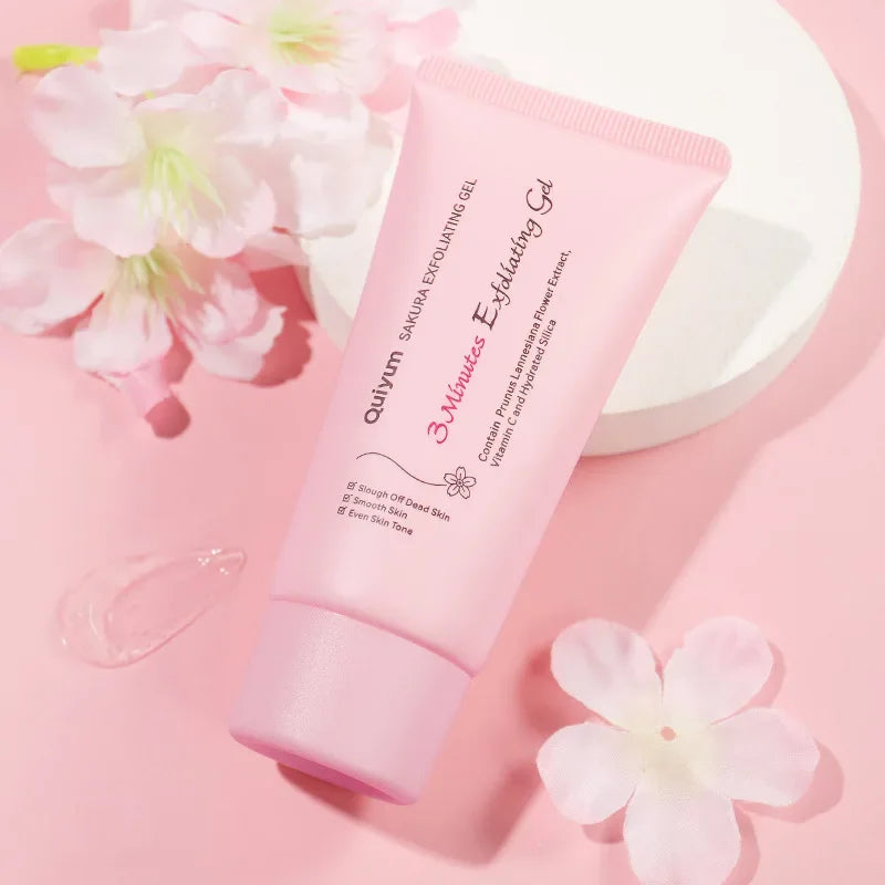 Sakura Exfoliating Peeling Gel Facial Scrub Moisturizing  Nourishing