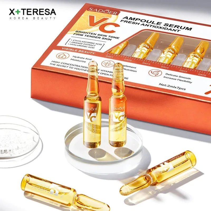 Vitamin C Face Whitening Serum Dark Spots Freckles Removal Hyaluronic