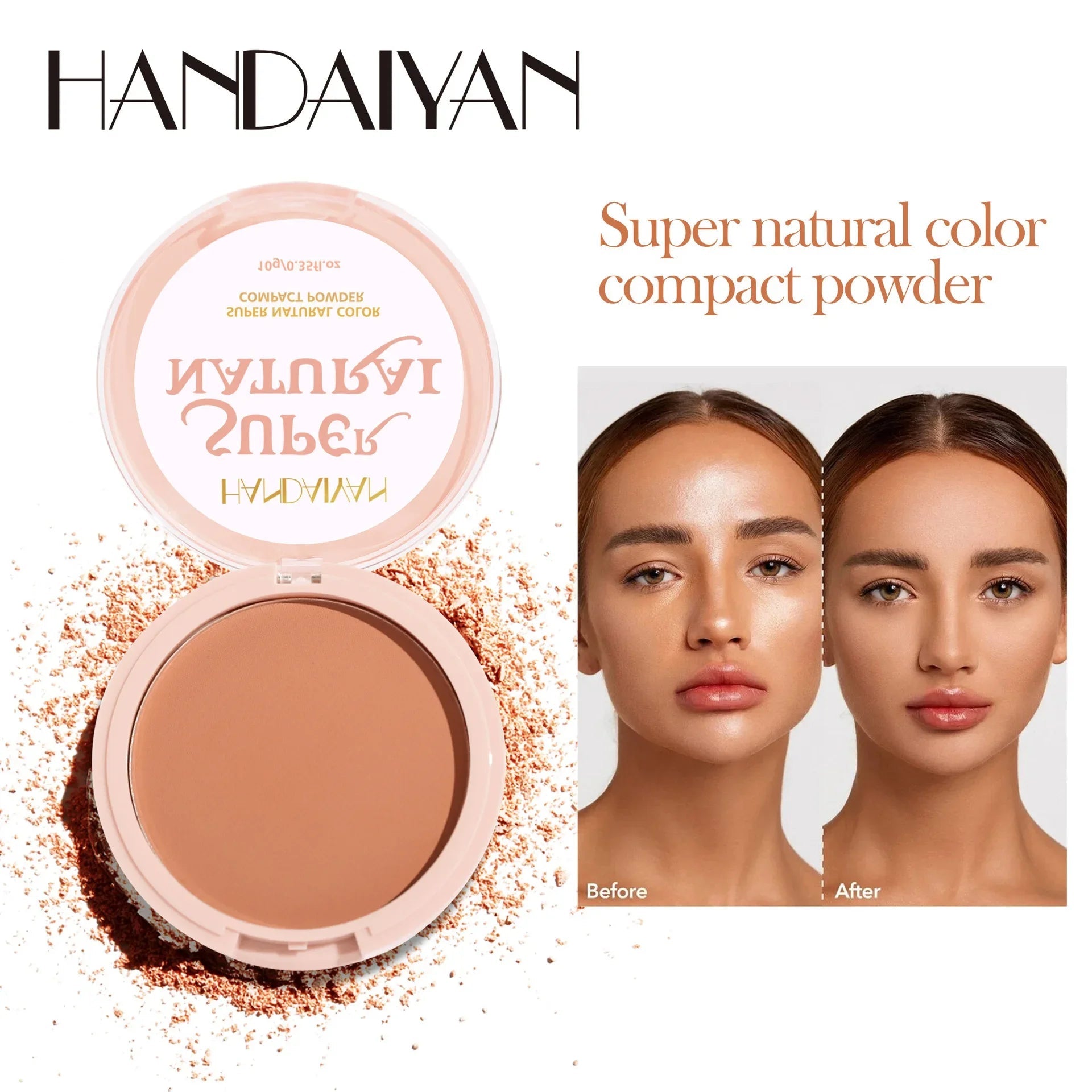 8 Color Matte Face Pressed Powder 24 Hours Oil Control Natural Setting