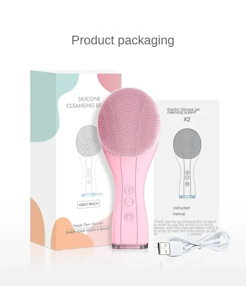 Facial Cleansing Brush Electric Deep Pore Cleaning Sonic Vibration
