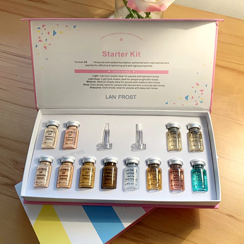 8ml BB Cream Glow Serum Ampoule Essence Facial Niacinamide/Peptide