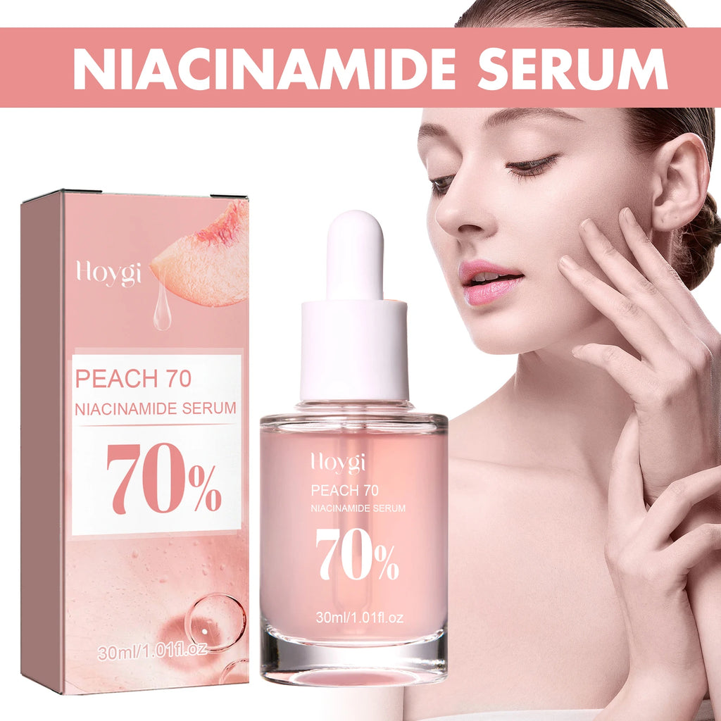 Peach 70% Niacinamide Facial Serum Fade Melanin Moisturzing Shrink