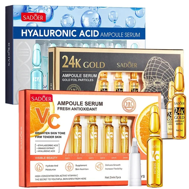 Vitamin C Face Whitening Serum Dark Spots Freckles Removal Hyaluronic