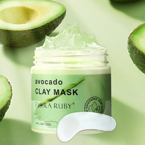 Face Masks Skincare-Avocado Clay Mask Moisturizing Mud Film Deep Pore