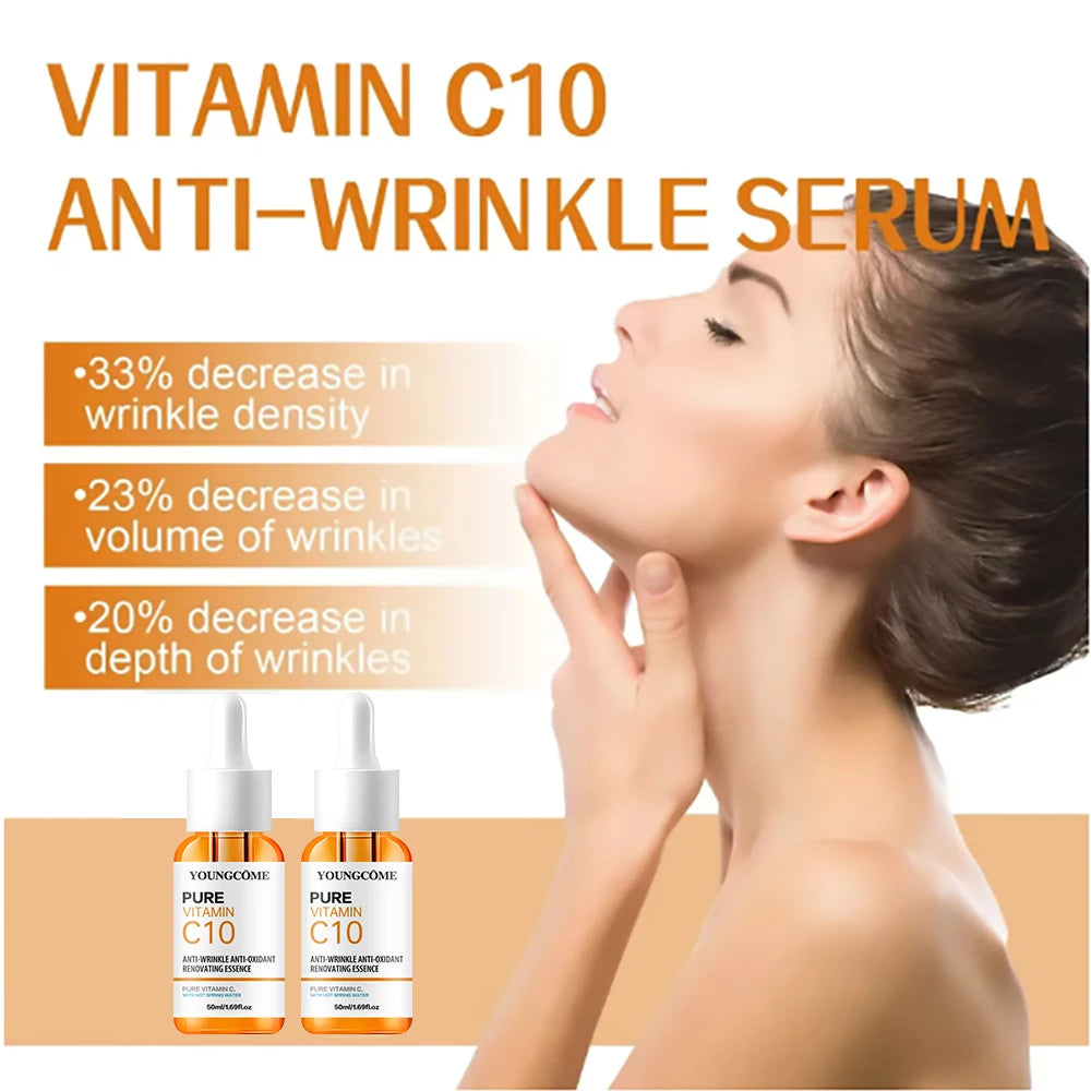 Vitamin C Facial Essence Hyaluronic Acid Dark Skin Brighten Serum Fade
