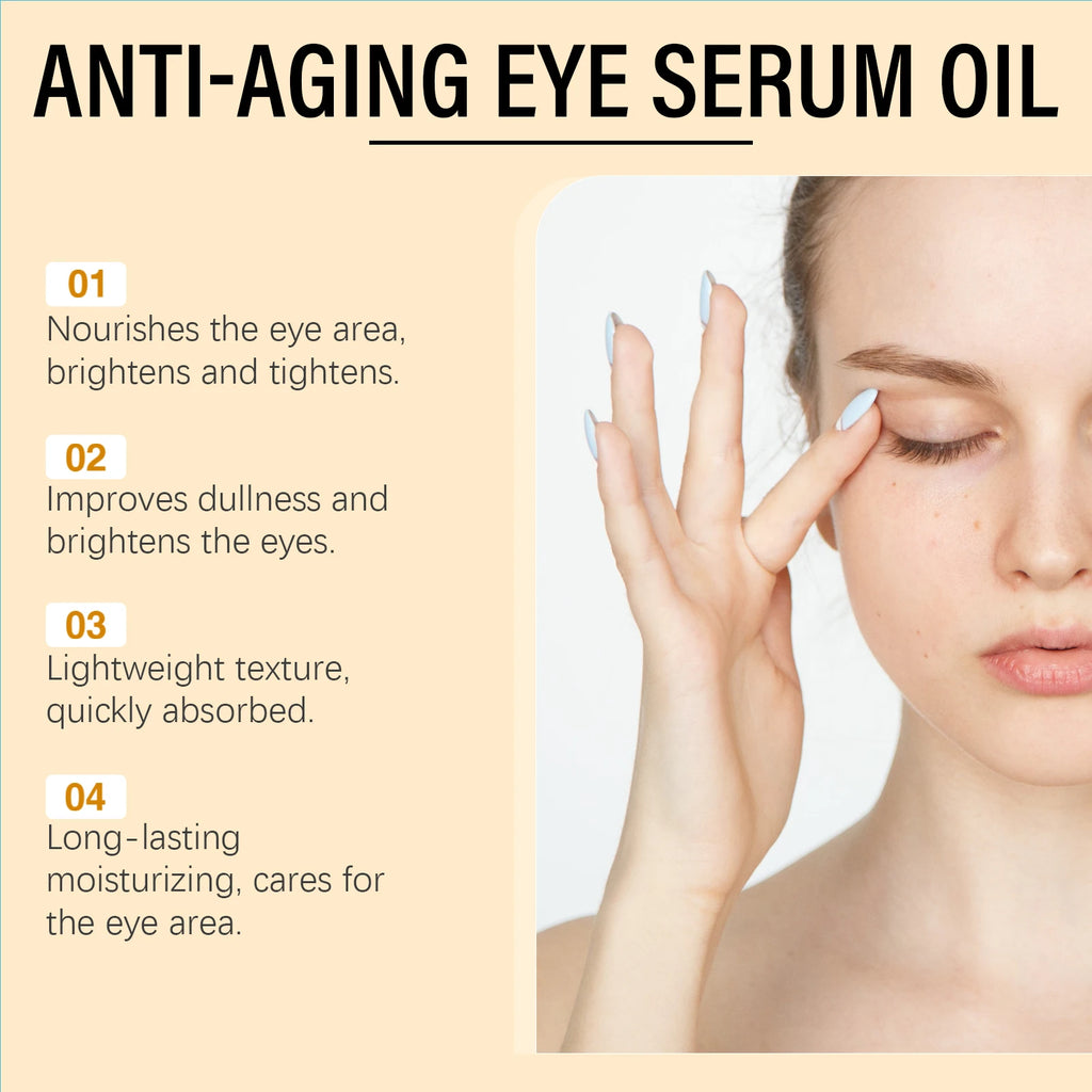 Anti Aging Eye Serum Oil Brightening Firming Fade Fine Lines Remove