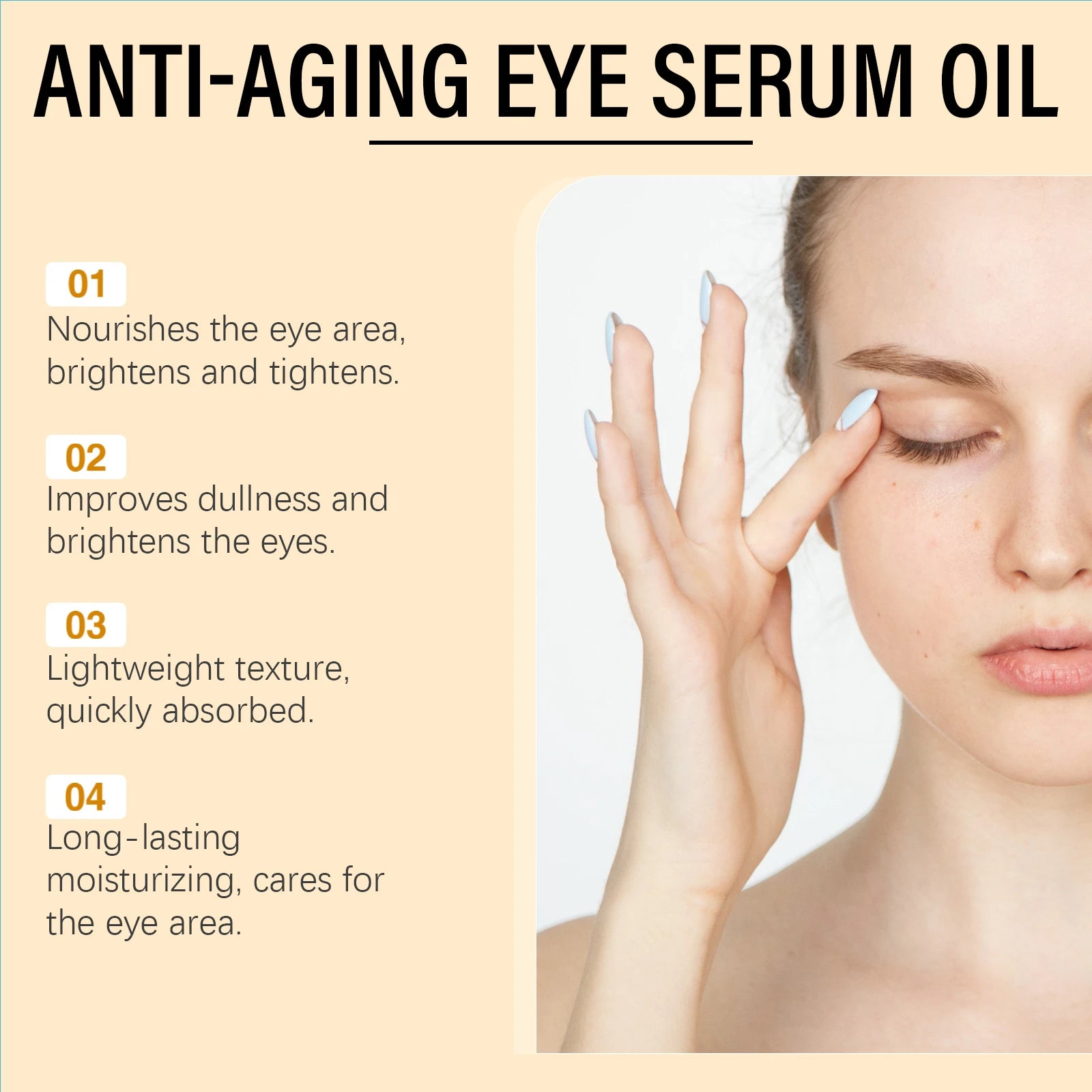 Anti Aging Eye Serum Oil Brightening Firming Fade Fine Lines Remove