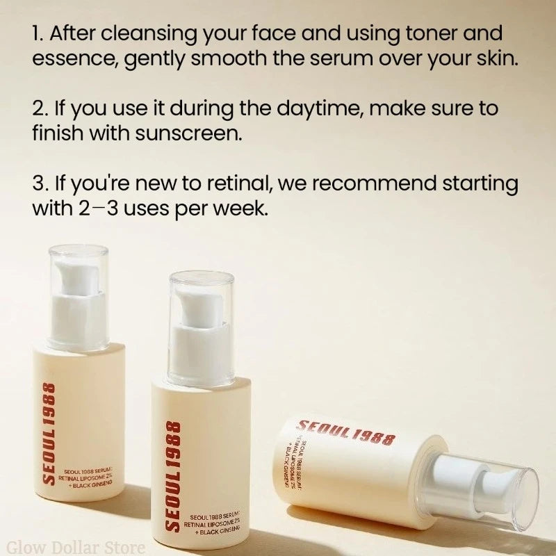 Korean Skincare SEOUL 1988 Serum Retinol Essence Vitamin C Anti