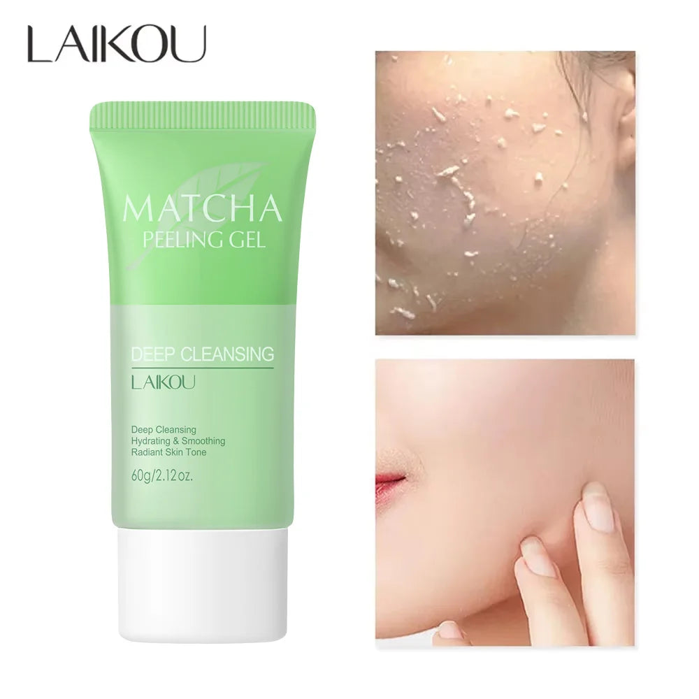 LAIKOU Matcha Exfoliating Exfoliate Peeling Gel Facial Scrub