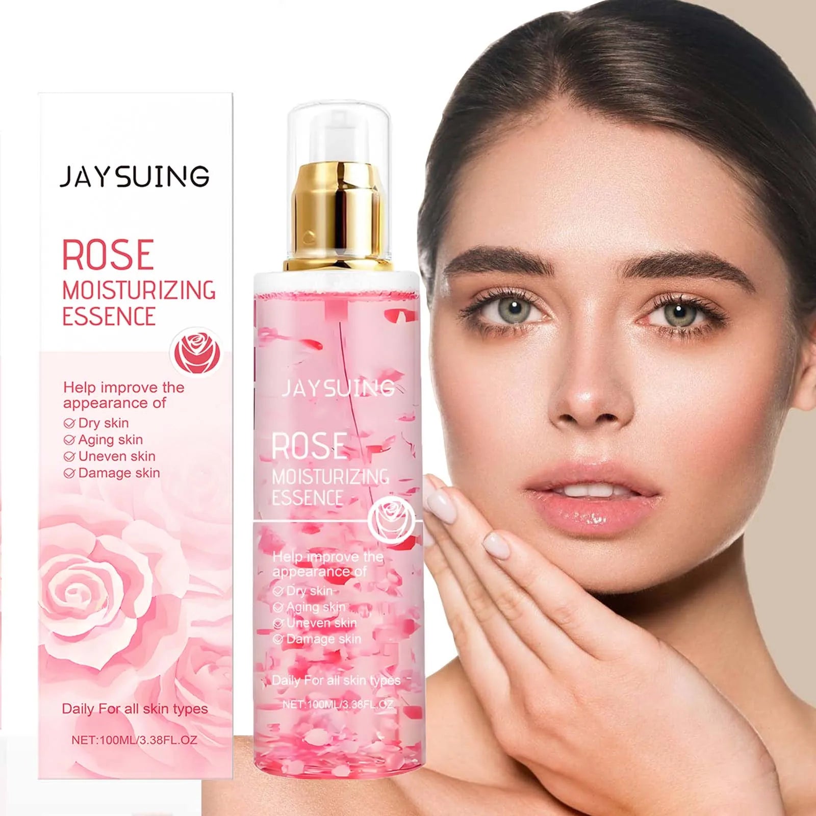 Rose Moisturizing Essence Soothing Skin Deep Hydrating Lasting