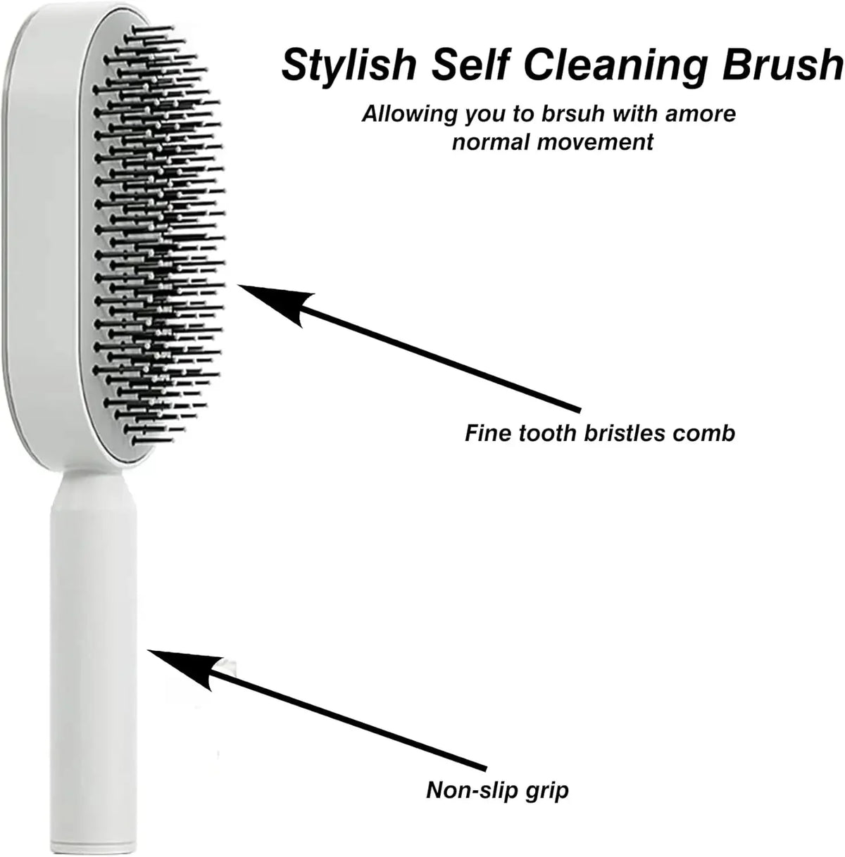 Elysse AirBrush Pro – فرشاة فك التشابك وتدليك فروة الرأس - Elysse beauty
