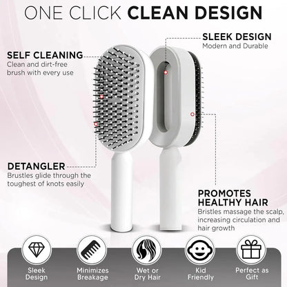 Elysse AirBrush Pro – فرشاة فك التشابك وتدليك فروة الرأس - Elysse beauty