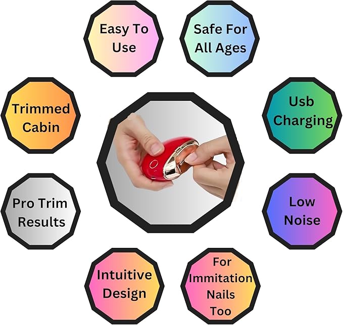 Elysse SafeTrim Pro – مقص أظافر كهربائي آمن وقابل للشحن - Elysse beauty