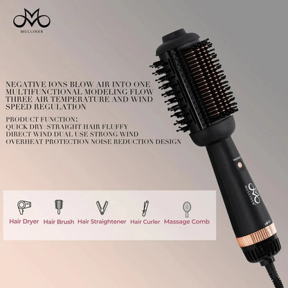 Max Brush Pro™ | فرشة التصفيف الذكية 4 في 1 - Elysse beauty