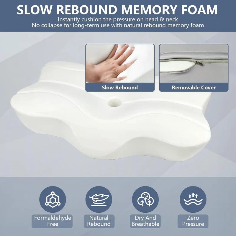 Elysse Orthopedic Memory Foam Neck Pillow