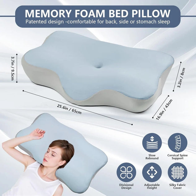 Elysse Orthopedic Memory Foam Neck Pillow